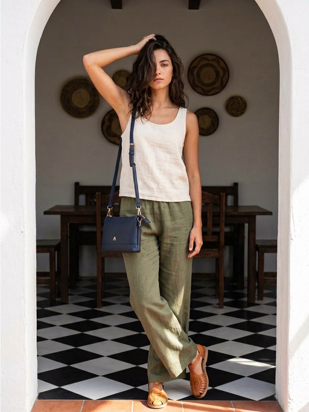 Izzy & Ali Navy Blue Crossbody Bag